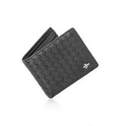 JW 208 BK –  Woven Bi-Fold Wallet