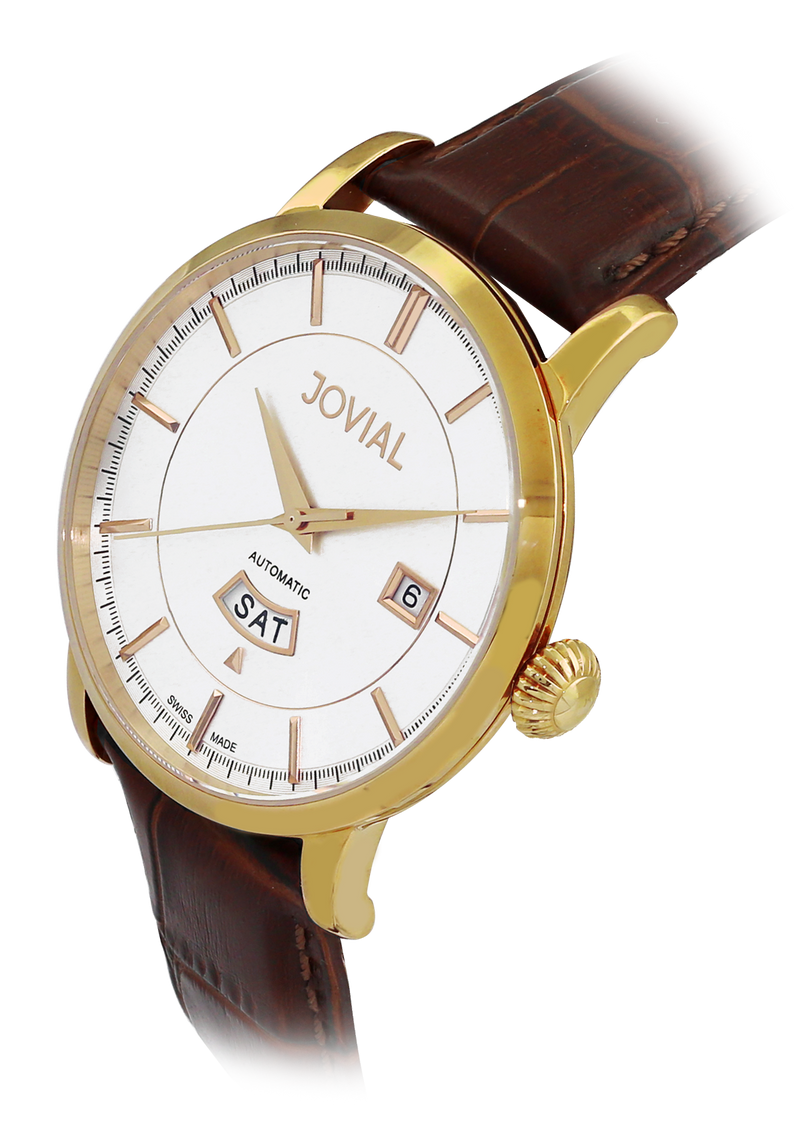 Jovial Classic Quartz Black Dial Ladies Watch 08031-LSM-04 671875970653 -  Watches, Classic - Jomashop